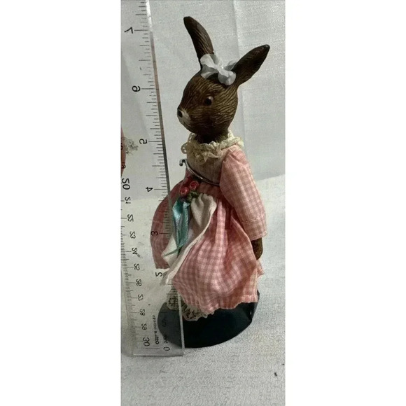 Vintage Silvestri‎ Porcelain Bisque 7" Rabbit Doll Easter Figurine with stand - Picture 6 of 6
